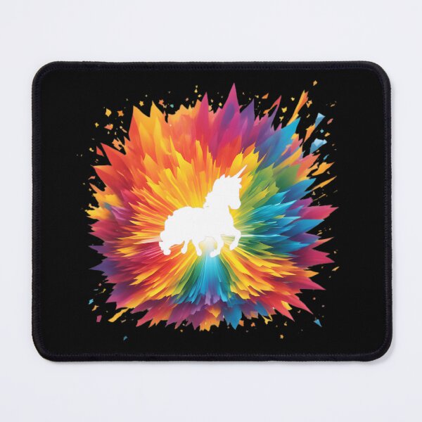 Item preview, Rainbow color explosion unicorn designed and sold by mrlazypl.
