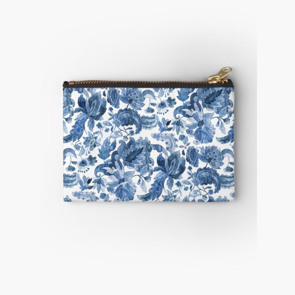 Item preview, Jacobean flower ramage watercolor designed and sold by Alessandro Remo Mazzoni Remotextiles.