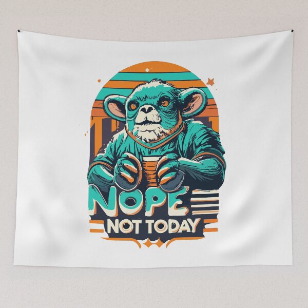 Item preview, Nope Not Today Lazy Panda  designed and sold by ZingZone.