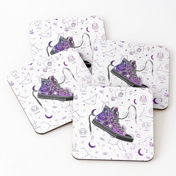 Item preview, Sagittarius high tops - Space canvas designed and sold by MickeyEdwards.