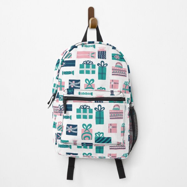 Item preview, Pink White Aqua and Navy Christmas Present Surprise  designed and sold by MoorePatterns.