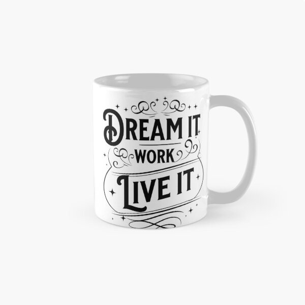 Item preview, Dream It Work Live It, vintage motivation  designed and sold by Growthmind7.