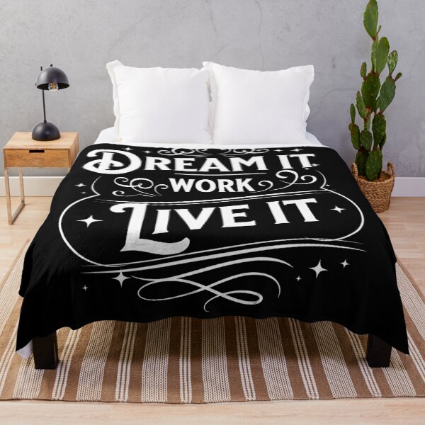 Item preview, Dream It Work Live It, vintage motivation designed and sold by Growthmind7.