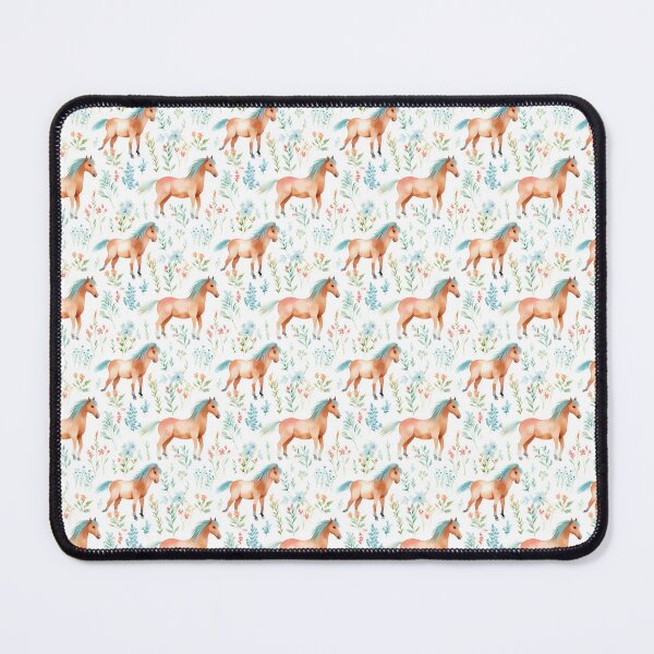 Artikelvorschau, Whimsical Equine Delight: A Playful Blend of Patterns and Charm entworfen und verkauft von qoodesignstudio.