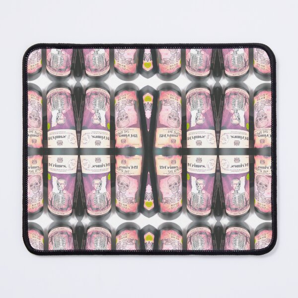 Item preview, Skeleton Wine Photo Pattern Pink designed and sold by vallisrowe.