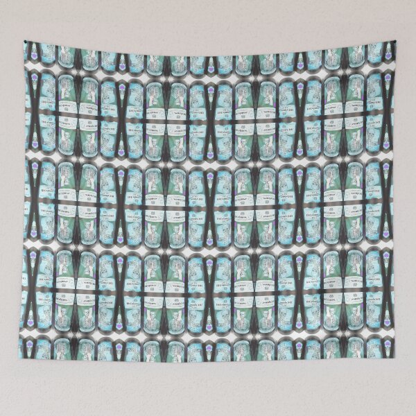 Item preview, Skeleton Wine Photo Pattern Teal designed and sold by vallisrowe.