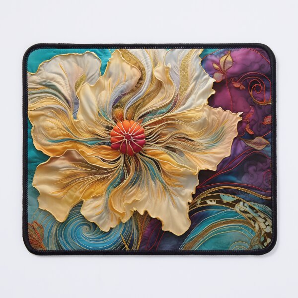 Item preview, Colorful detailed silk flower art print designed and sold by dcrc.