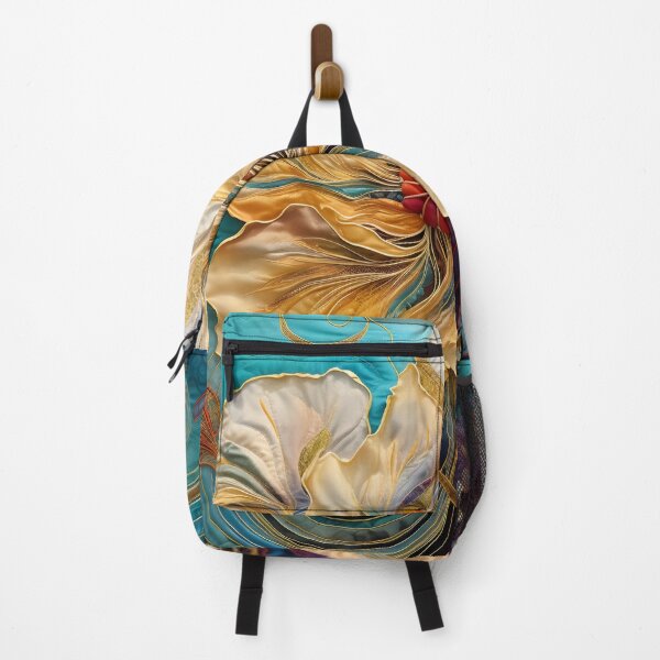 Item preview, Colorful detailed silk flower art print designed and sold by dcrc.