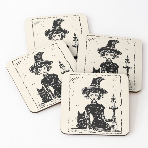 Item preview, Vintage Witch and Cat designed and sold by daianaart.