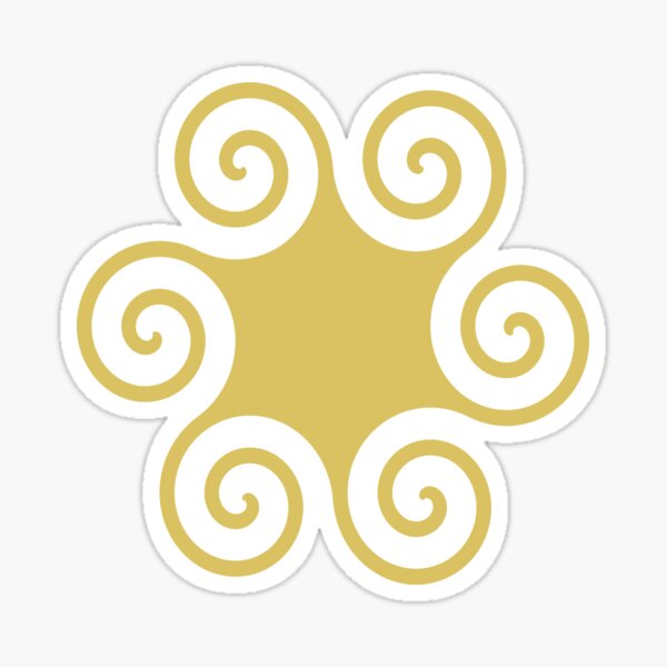 Item preview, Gold Spiral Polyskelion designed and sold by Jeallan Designs.
