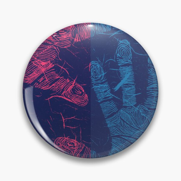 Item preview, Red and Blue Linocut  designed and sold by Khephra.