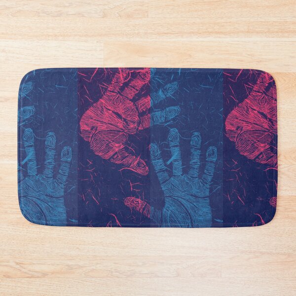 Item preview, Red and Blue Linocut  designed and sold by Khephra.
