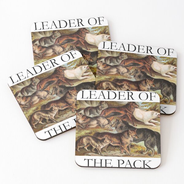 Item preview, Leader of the Pack Wolves Jackals Coyotes Vintage Chromolithograph by Hugh Craig Animal Lover Gift designed and sold by ElegantTeaTime.
