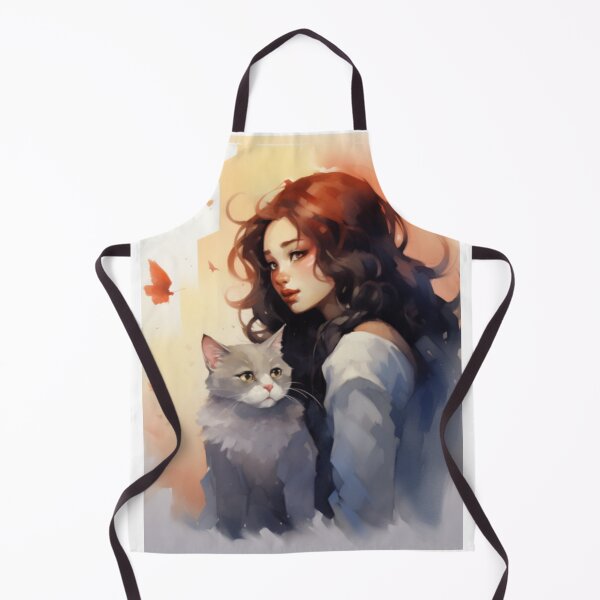Item preview, Woman and cat  designed and sold by Cat Lady's  Chic Corner.
