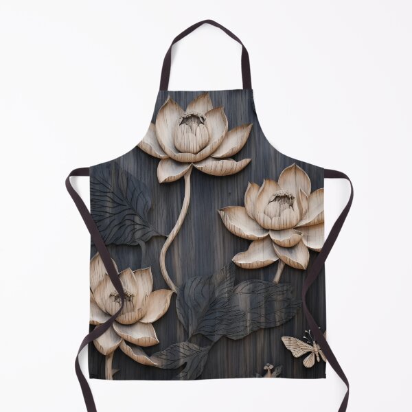 Item preview, burned wood flower art print designed and sold by dcrc.