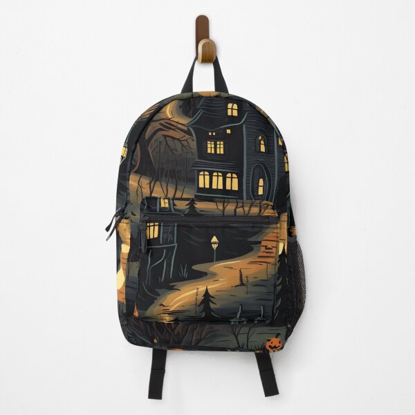 Item preview, halloween haunted village seamless picture 1 designed and sold by Witchanun Komutthong.
