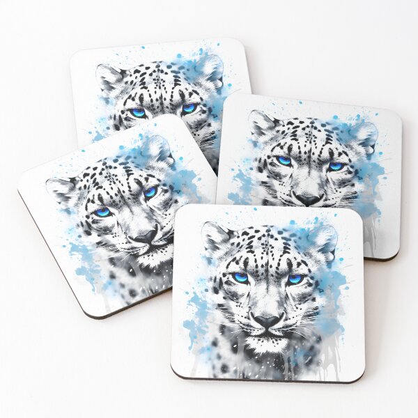 Item preview, Snow Leopard painting designed and sold by ManuelAndreas.