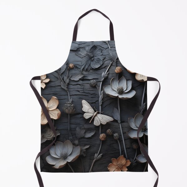 Item preview, burned wood flower art print designed and sold by dcrc.