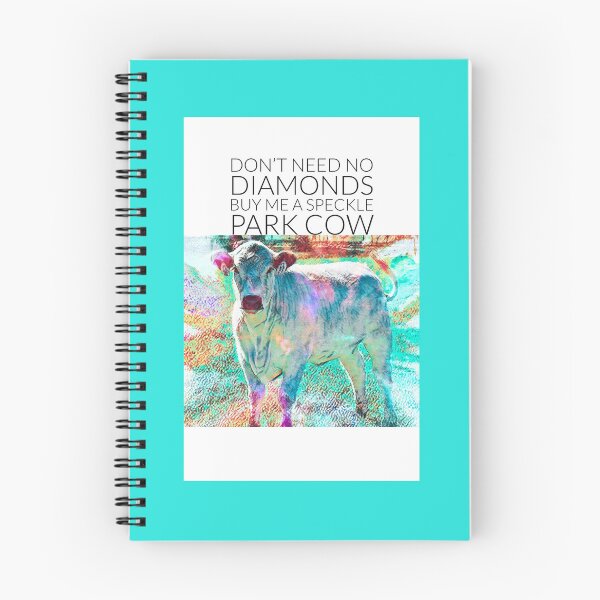 Item preview, SPECKLE PARK COW LOVERS DONT NEED NO DIAMONDS PASTEL ED designed and sold by Opalbluerose.