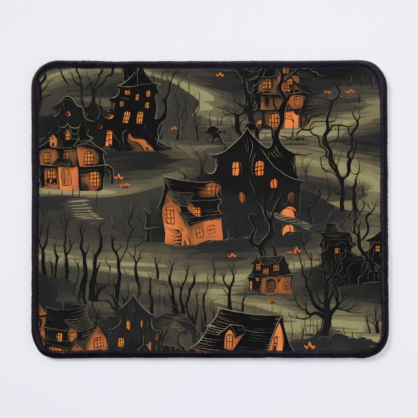 Item preview, halloween haunted village seamless picture 4 designed and sold by Witchanun Komutthong.