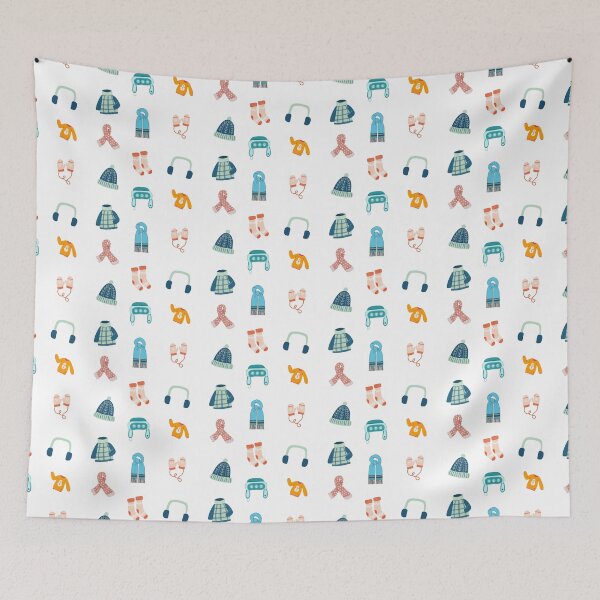 Item preview, Beautiful illustrations of winter clothing and accessories designed and sold by huape.