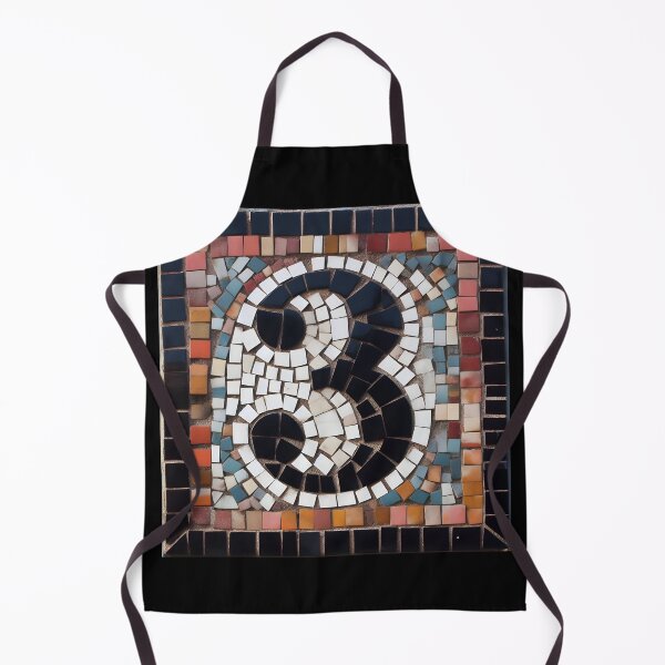 Item preview, HOUSE NUMBER 3 MOSAIC STICKER designed and sold by stickysterscom.