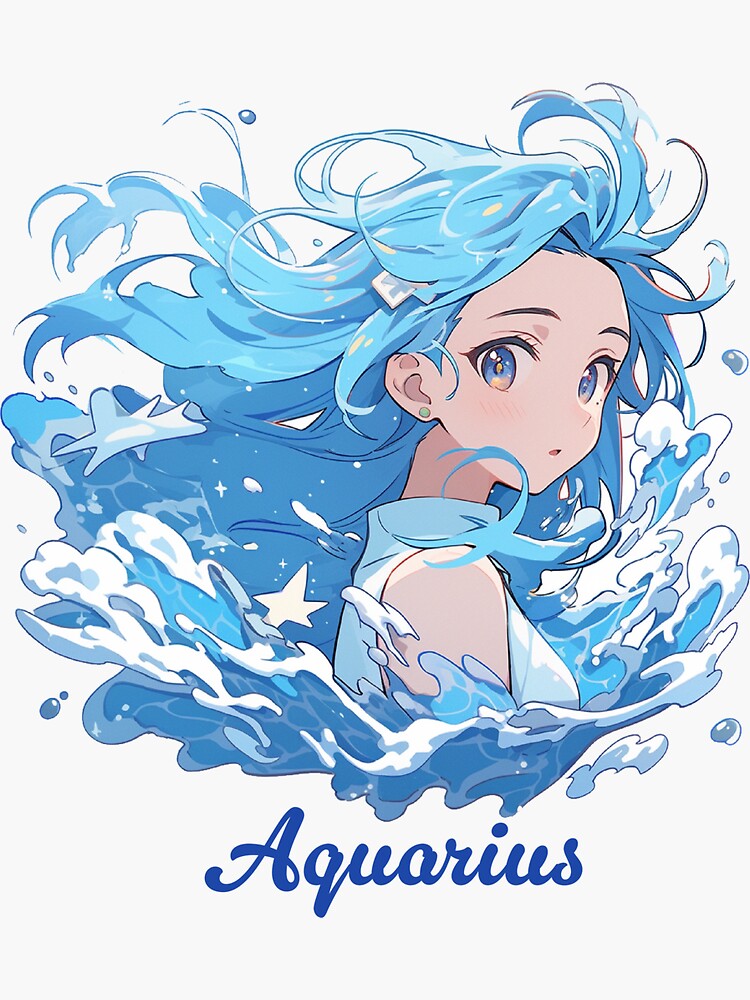 Illustration material: Aquarius girl in the 12... - Stock Illustration  [77934965] - PIXTA