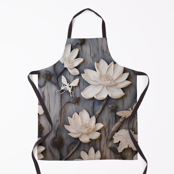Item preview, burned wood flower art print designed and sold by dcrc.