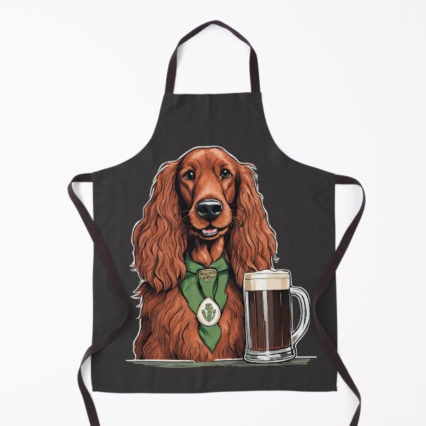 Item preview, Irish Red Setter with a Pint of Guinness designed and sold by Urban-Celt.