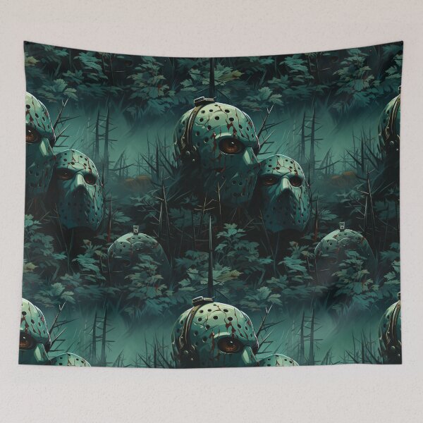 Item preview, A Friday the 13th nightmare and mask pattern haunts designed and sold by StrawberryJolly.
