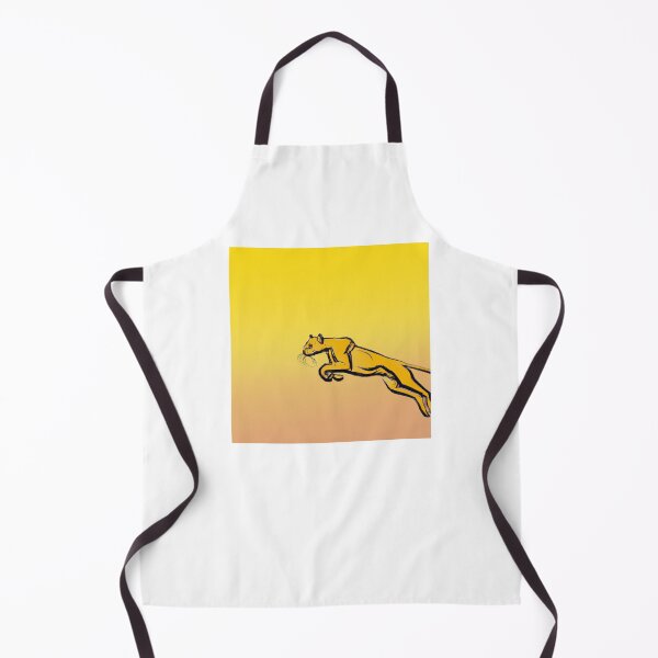 Item preview, A trotting yellow panther designed and sold by Drake Lewdly.