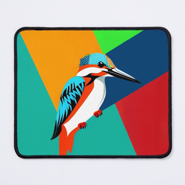 Item preview, Kingfisher bird pop art illustration vibrant designed and sold by Meena-tta.
