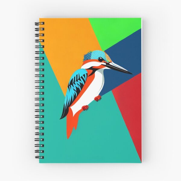 Item preview, Kingfisher bird pop art illustration vibrant designed and sold by Meena-tta.