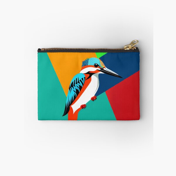 Item preview, Kingfisher bird pop art illustration vibrant designed and sold by Meena-tta.