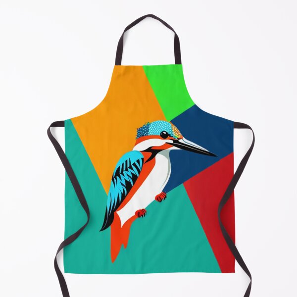 Item preview, Kingfisher bird pop art illustration vibrant designed and sold by Meena-tta.