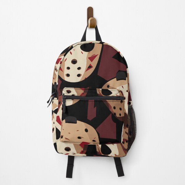 Item preview, A Friday the 13th grave of masks pattern intrigues designed and sold by StrawberryJolly.