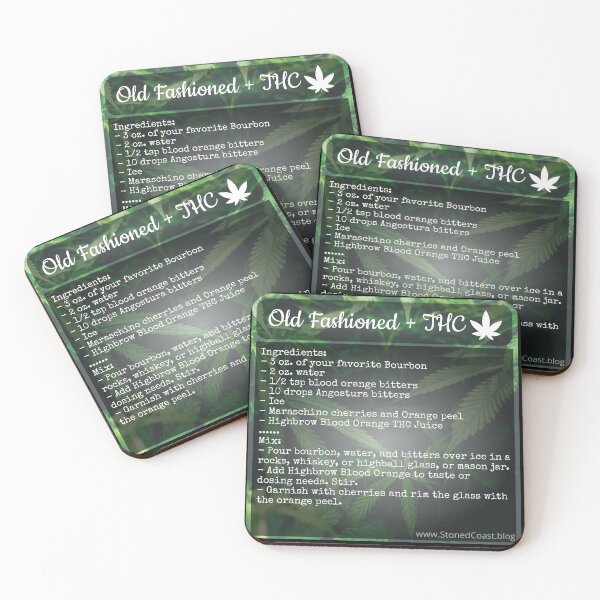 Item preview, Recipe Card - Old Fashioned + THC designed and sold by StonedCoast.