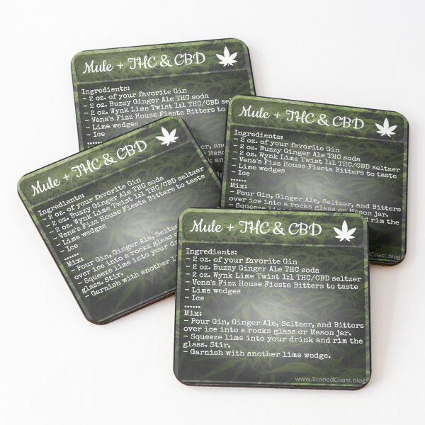 Item preview, Recipe Card - Mule + THC & CBD designed and sold by StonedCoast.