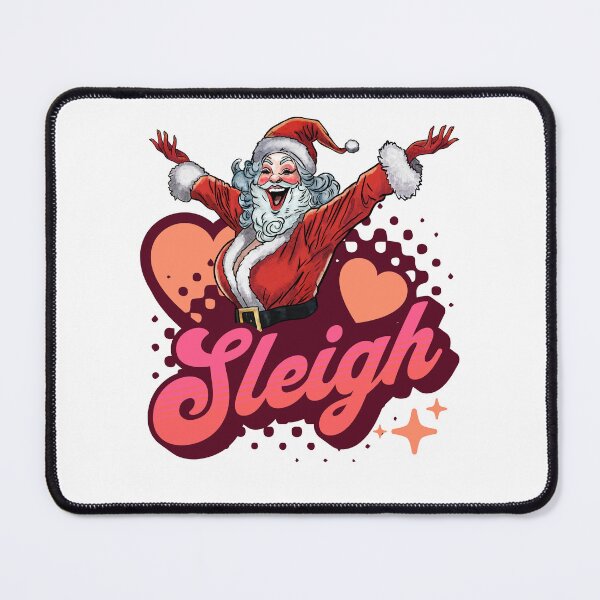 Item preview, Sleigh Drag Queen Santa Claus Funny LGBT Christmas designed and sold by Numpties.