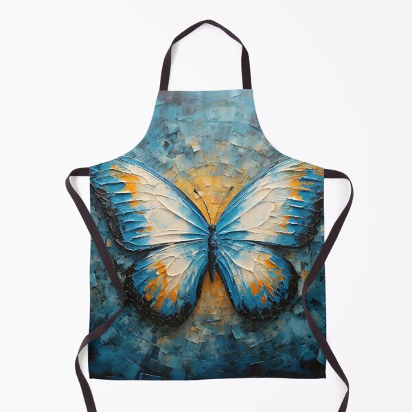 Item preview, colorful acrylic textured butterfly art print designed and sold by dcrc.