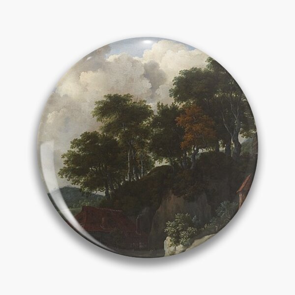 Item preview, Hilly Landscape with a Watermill designed and sold by tomorrowsart.