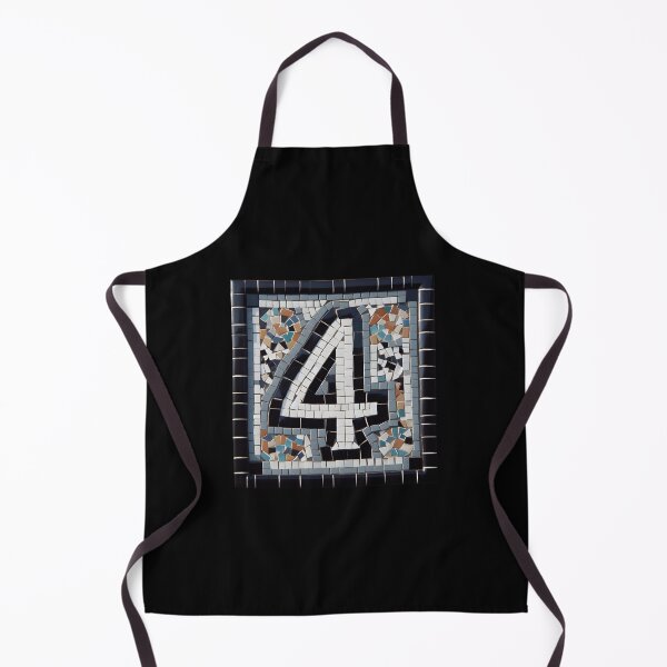 Item preview, HOUSE NUMBER 4 MOSAIC STICKER designed and sold by stickysterscom.