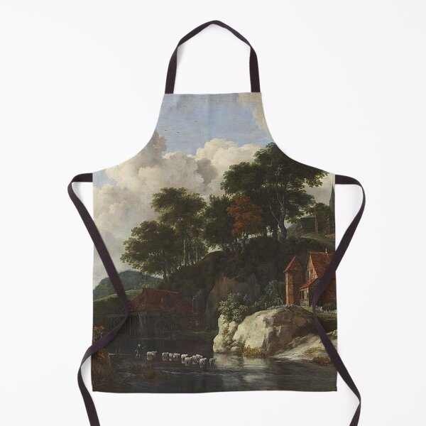 Item preview, Hilly Landscape with a Watermill designed and sold by tomorrowsart.