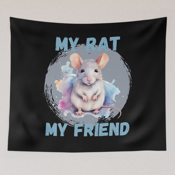 Item preview, Watercolor Rat My Rat My Friend designed and sold by Madlen-moon.