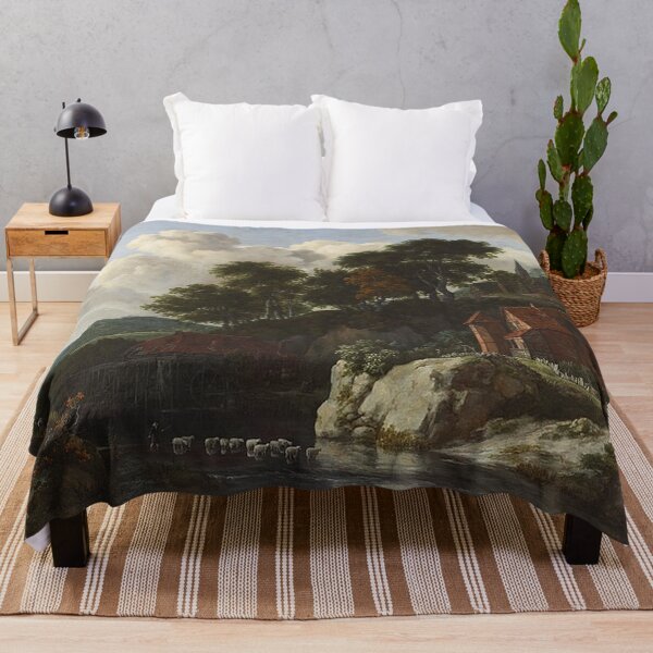 Item preview, Hilly Landscape with a Watermill designed and sold by tomorrowsart.