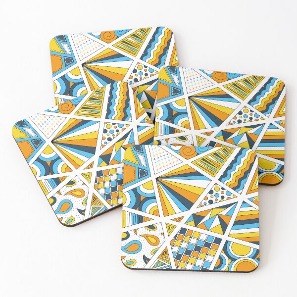 Item preview, AroAce Pride Zen Doodle Sunset Flag Modern Abstract designed and sold by JoyfulJen.