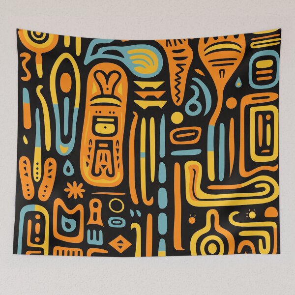 Item preview, African tribal abstract style designed and sold by annabubster.