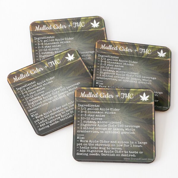 Item preview, Recipe Card - Mulled Cider + THC designed and sold by StonedCoast.