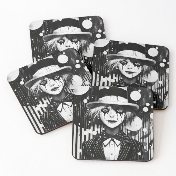 Item preview, manga clown with abstract designed and sold by Davidshadowing.