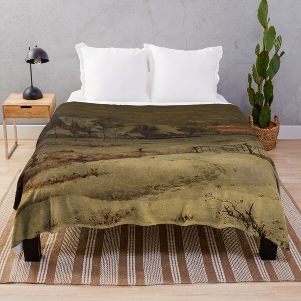 Item preview, Winter Landscape with Sunset designed and sold by tomorrowsart.